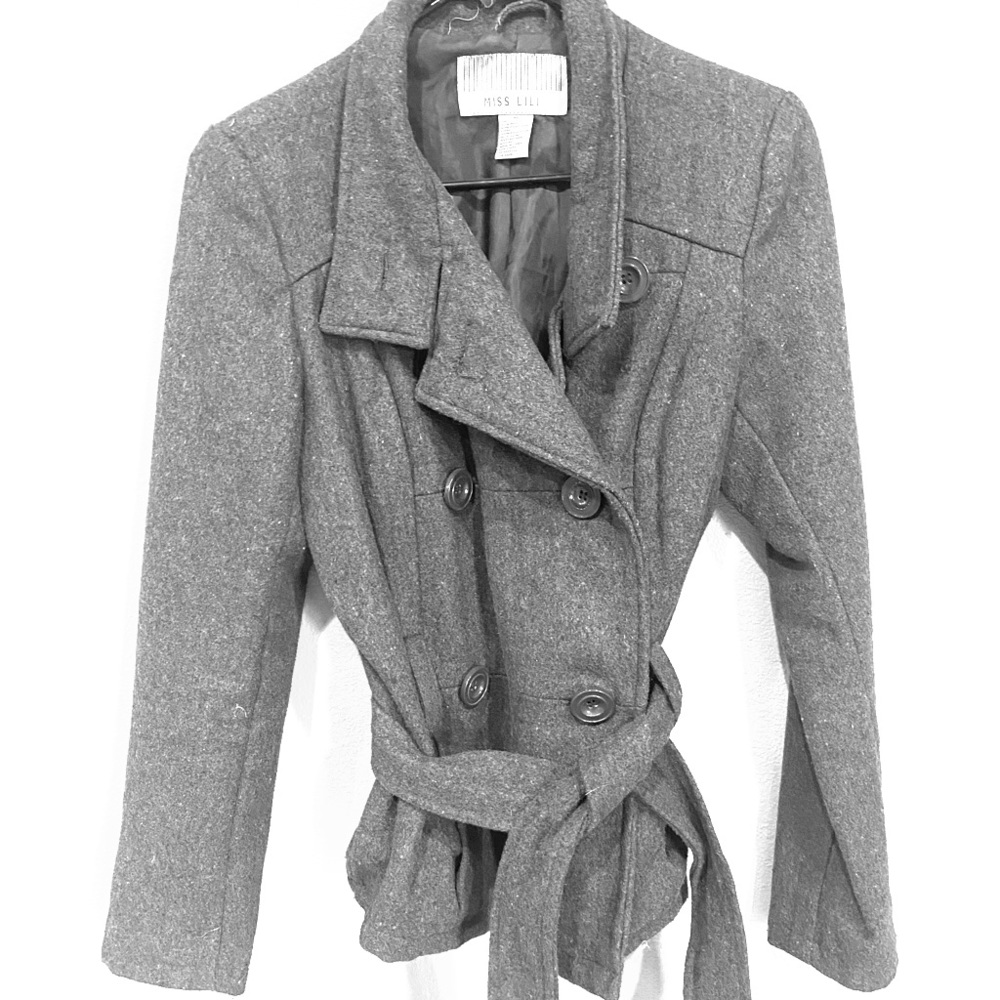 Grey 50% Wool 50% Polyester Jacket